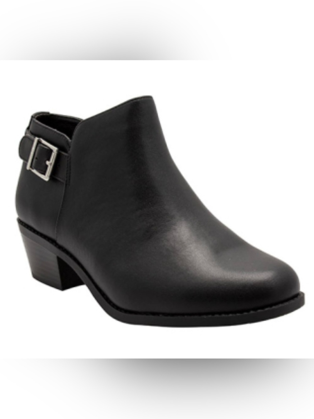 NWOB Vionic Millie Ankle Boot Leather Orthaheel Comfort Size 6 Black